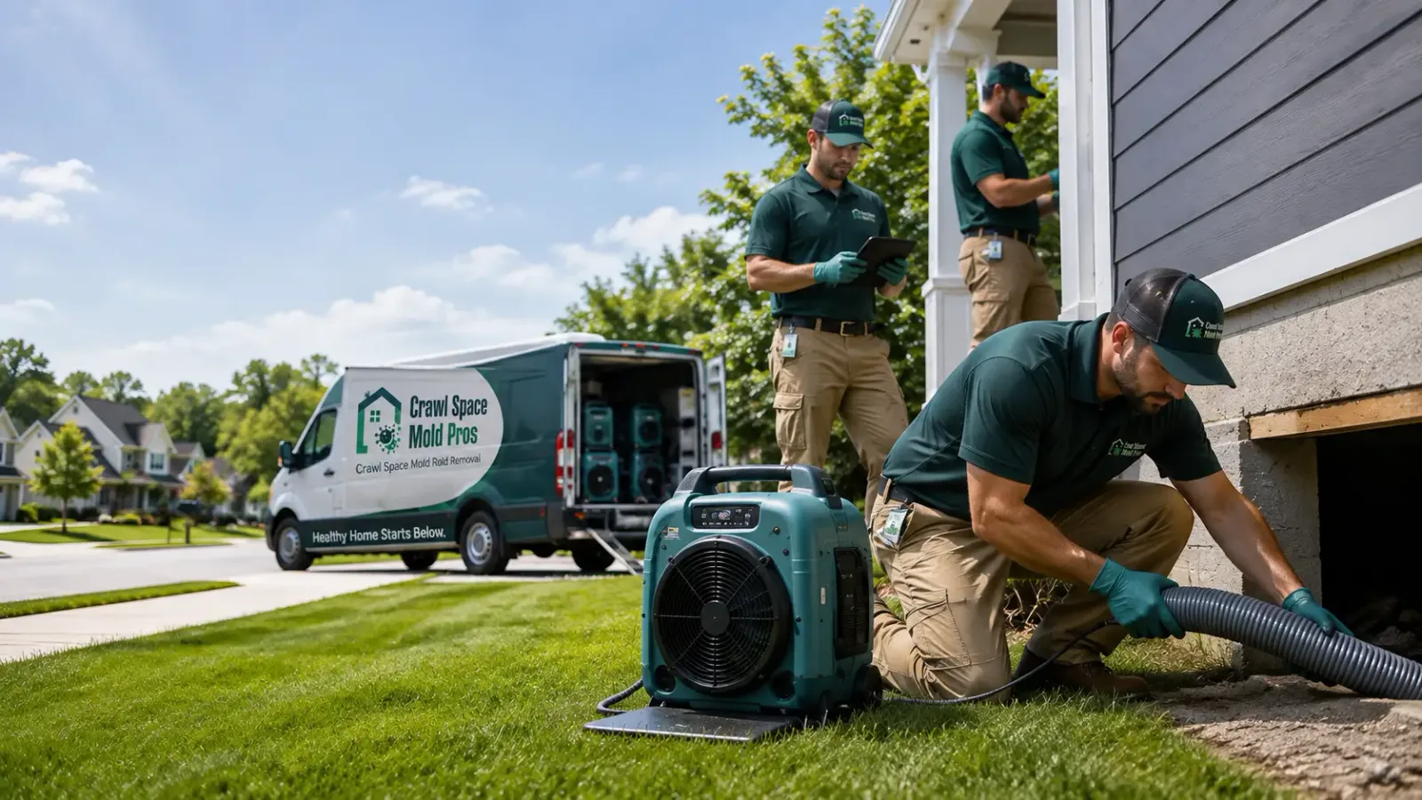 Crawl Space Mold Removal in Hathaway Pines, CA